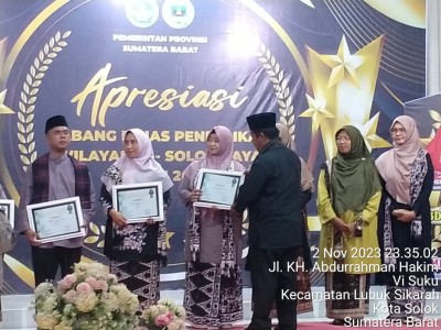 Apresiasi Guru dan Tenaga Kependidikan Wilayah Cabdin III Solok Raya